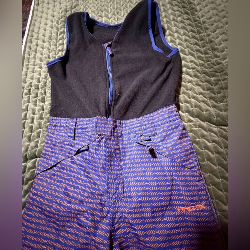 Arctix Kids Infinity Insulated Bib Overalls purple black size medium snow ski‎